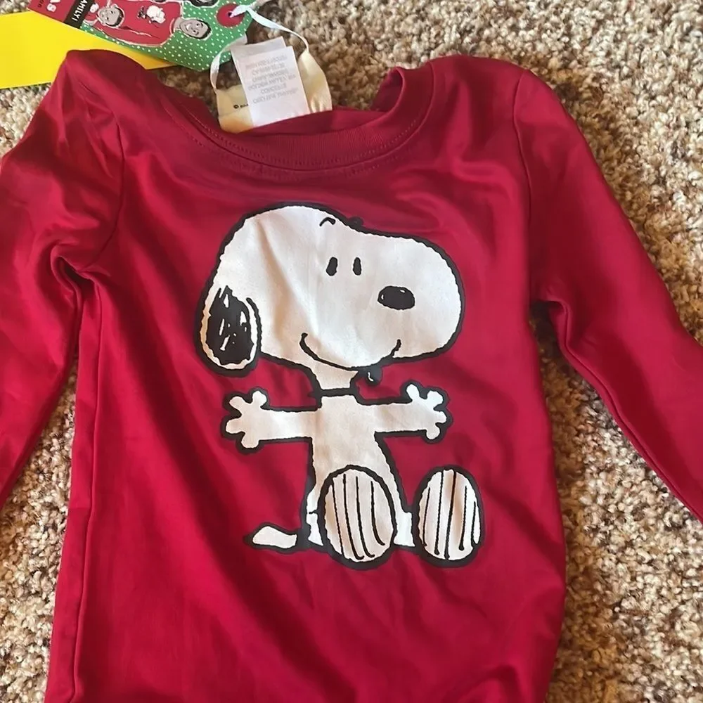 𝅺NWT Munki Munki Peanuts set boys pj set